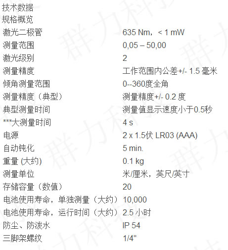 博世激光测距仪GLM 500 Professional技术参数.jpg